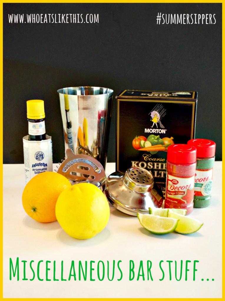 Additional bar stuff...