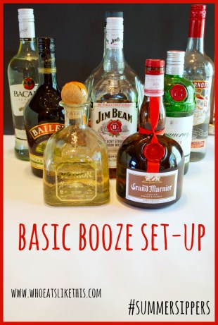 Basic booze set-up