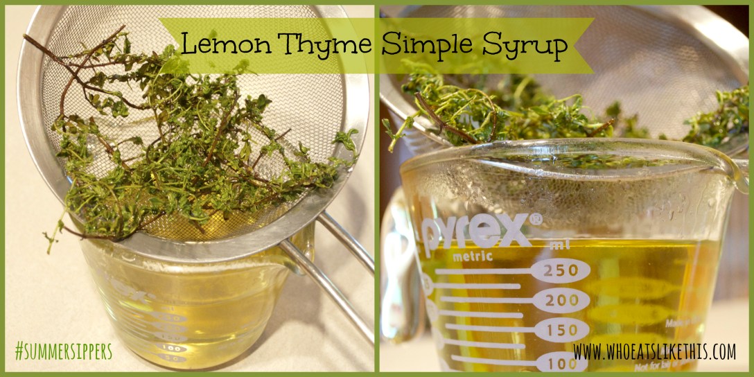 Lemon Thyme Simple Syrup