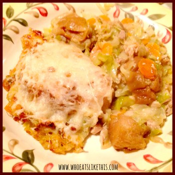 Plated Chicken & Cabbage Panade